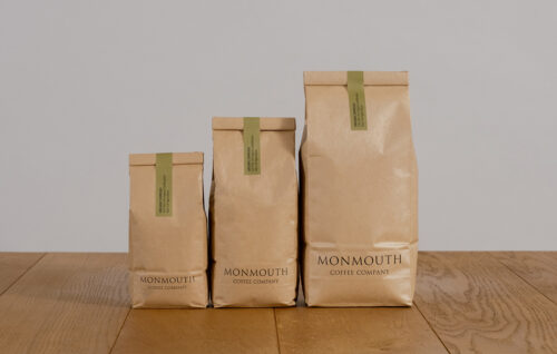 Bags of Monmouth coffee